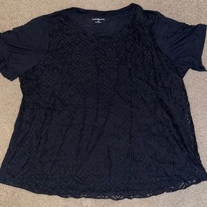 Lace Front Detail Croft & Barrow 3XL